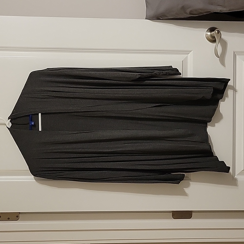 Apt. 9 gray open front cardigan 3XL